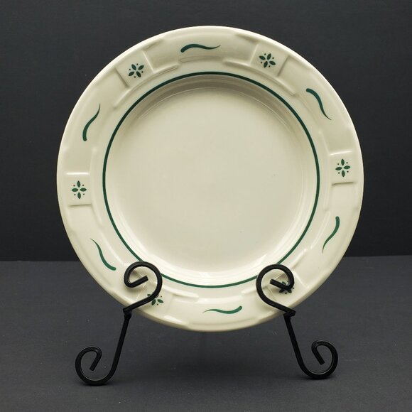 Longaberger Woven Traditions Heritage Green Bread & Butter Plate Dessert Plate - Picture 1 of 4
